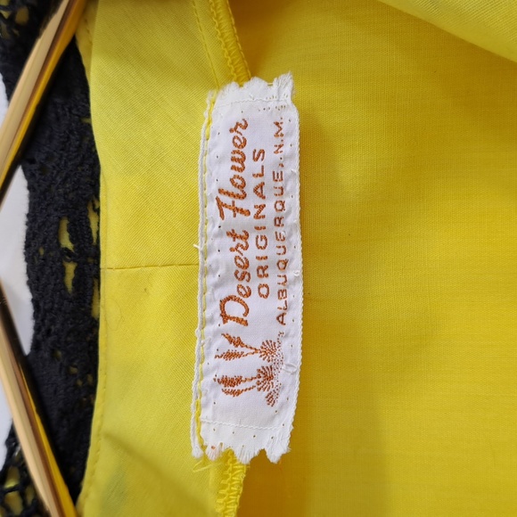 Vintage Desert Flower Orginals 70's Fiesta Dress Outfit Waist 35" Size M-L - Picture 5 of 15